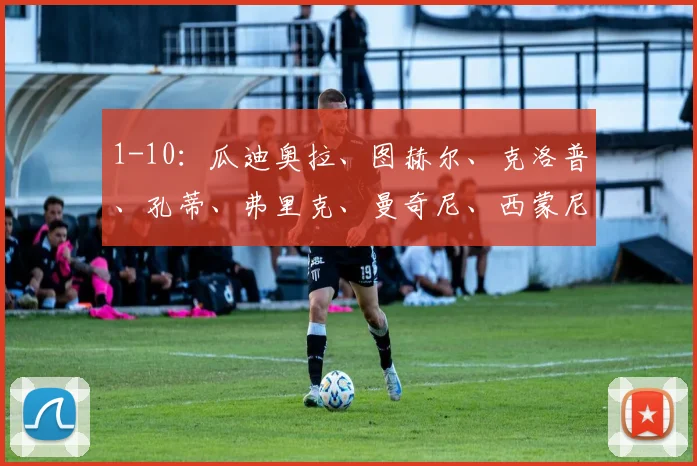 1-10：瓜迪奥拉、图赫尔、克洛普、孔蒂、弗里克、曼奇尼、西蒙尼、纳格尔斯曼、索斯盖特、波切蒂诺